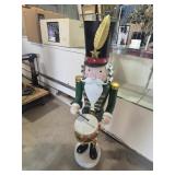 Metal Drummer Nutcracker Decoration With LED
