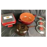 Cuisinart Waffle Maker, Vision Ware Saucepan, Pots