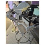 Makita Heavy Duty Miter Saw Mounted On A Metal