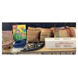 Decor Pillows, Art, Bowl, Baskets, Plastic Sheetin