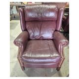 Burgundy Reclining Side Chair