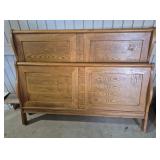 Queen Size Wood Headboard & Footboard 60 In. Wide