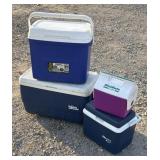 4 coolers, Igloo, Gott