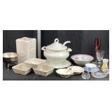 Porcelain Bowls Cups Glasses Vases