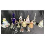 Decorative Porcelain, Metal, Glass Bell Collection
