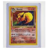 Pokemon Vintage Holographic Flareon Card