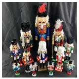 Wooden Nutcracker Figurines Assorted Sizes Set