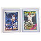 Autographed Baseball Cards Cincinnati Reds Tom