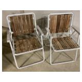 Metal Patio Chairs With Wooden Slats