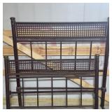 Wrought Iron Bed Frame With Brass Accents