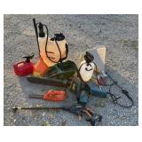 Sprayers, spreaders, chainsaw, trimmer