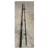 Two-Piece Fiberglass Fishing Rod with Foam Grip