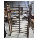 Wood Ladder Style Hinged Display Rack 4 Panels