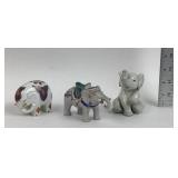 Princeton Gallery Porcelain Elephant Figurines