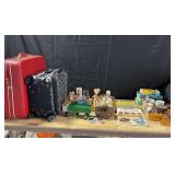 Samsonite Suitcase, John Deere, Books, Glassware,