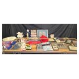 Pewter Tray, Victorian Photographs, Tartan Throw &