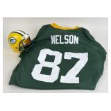 Greenbay Packers Nelson #87 Jersey YL & Mini