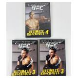 3 UFC Ultimate Knockout DVDs