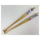 Chicago Cubs Anthony Rizzo & Javier Baez Mini Bats