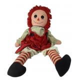 Raggedy Ann Cloth Doll with Red Yarn Hair