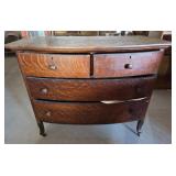 Wood Chest of Drawers With Casters