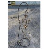 Metal hanging lawn ornament, garden hook