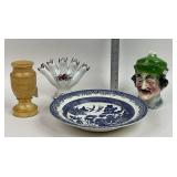 Churchill Plate, Portugal Leaf Vase, Tobacco Jar,