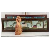 Pine Scented Pottery Dog, 2 Framed Prints