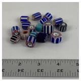 Venetian Chevron Glass Beads