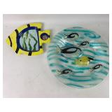 2 Large Fish Plates
