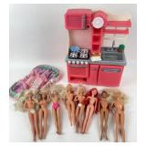 Barbie Dolls, Our Generation Kitchen Play Set