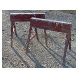 Encourage folding metal sawhorses