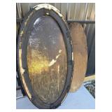 Oval Wood Frame With Decorative Detailing