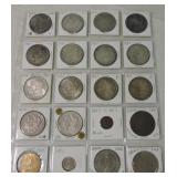 Page of 14 Morgan dollars, 6 tokens