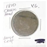 1810 large cent VG