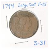 1794 large cent F15