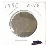 1798 large cent G/VG