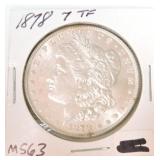 1878 Morgan 7TF MS63