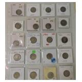 Page of 20 Buffalo nickels 1920-24