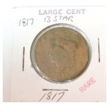 1817 large cent 13 stars