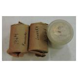 3 BU rolls 1964 Kennedy halves