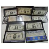 US Currency lot: 2 - 1934 $10 silver