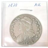 1828 Bust half AU