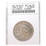 1925-S California half ANACS unc details,