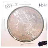 1881-S Morgan MS64