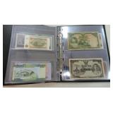 Foreign currency album, 59 pcs
