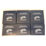 Lot ot 6 2009 Louis Braille silver dollars,
