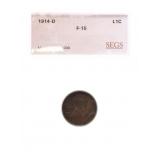 1914-D Lincoln cent SEGS F15