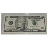 1999 $10 FRN, CU