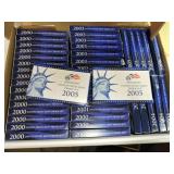 Lot of 44 US proof sets: 19 - 2000, 1 - 2001,